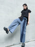Stripe Panel Wide Pants